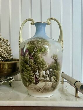 Antique Imperial Crown Vienna or Leonard Vienna Austria Porcelain Urn